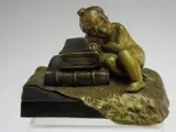 C H Monginot, A gilt bronze figure,, A gilt bronze figure,