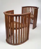 Arts and Crafts Style, A pair of walnut chairs,, A pair of walnut chairs,