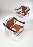 Le Corbusier, A pair of LC/2 Chairs