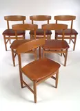 Borge Mogensen, A set of six Oresund Side Chairs,
