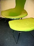 Harry Bertoia, A " Bird " Chair and Ottoman