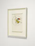 László Moholy-Nagy, Expressionist Composition, 1946, Öl auf eingeritzter Acrylglasplatte