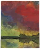 Rote Wolken by Emil Nolde, Um 1938, Aquarell und Tuschpinsel auf Japan, sold Dec 2016