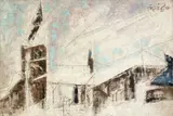 Lyonel Feininger, Im Schnee, 1949, Öl auf Leinwand