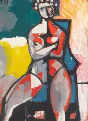 Gerhard Richter, Aktstudie, 1959, Öl auf Hartfaser