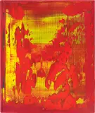 Gerhard Richter, War Cut II, 2004, Öl auf Buchdeckel der Vorzugsausgabe des Künstlerbuches „War Cut I“