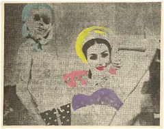 Sigmar Polke, Freundinnen II, 1967, Offset auf Papier, handkoloriert
