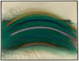 Arnulf Rainer, Übermalung Gromaire, 1964, Öl und Farbkreide auf Stoff auf Pappe gespannt