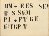 Yannis Kounellis, Ohne Titel (L’alfabeto)