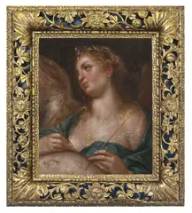 Prague School, Urania, Around 1600, oil on canvas