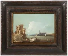 Francesco Guardi, Landscape Near Venice, 18th century, oil on wood