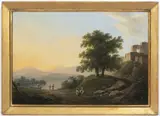 František Xaver Procházka, Landscape with a Lake, First quarter of 19th century, oil on canvas
