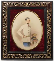 Jan Adolf Brandeis, Archduke Karl Ludwig, 1854, watercolour, paper