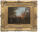 Viktor Barvitius, Parisian Comedians, 1865 - 1866, oil on canvas