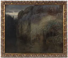 Josef Mandl, Twilight, Around 1900, oil on canvas