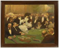 Hugo Boettinger, In the Casino, Around 1907, oil on canvas