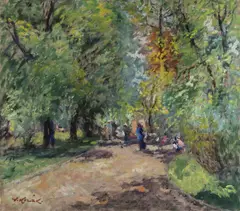 Václav Kozák, Stromovka, Around 1910, oil on canvas