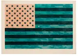 Jasper Johns, Flag (Moratorium), 1969, Offset color lithograph on wove paper