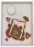 Claes Oldenburg, Teabag (from 4 on Plexiglas), 1966, Laminated vacuum-formed vinyl, screenprinted vinyl, felt, and Plexiglas with rayon cord