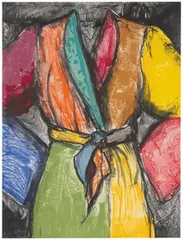 Jim Dine, Double Dose of Color (Diptych), 2009, 38-color lithograph on two sheets