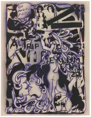 David Ratcliff, Untitled, 2012, Acrylic and spray paint on canvas