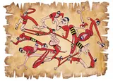Justin Lieberman, Plastic Man on Paper, 2003, Collage and watercolor on paper