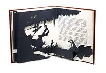 Kara Walker, Freedom, a Fable: A Curious Interpretation of the Wit of a Negress in Troubled Times, 1997, Leather bound volume of offset lithographs and five laser-cut pop-up silhouettes on wove paper