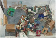 Amer Kobaslija, Sputnik Sweetheart of New Orleans and the End of the World, 2006, Oil on wood panel