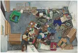 Amer Kobaslija, Sputnik Sweetheart of New Orleans and the End of the World, 2006, Oil on wood panel