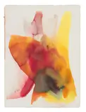 Phenomena Standing by Paul Jenkins, 1962, Watercolor on paper, sold Feb 2018