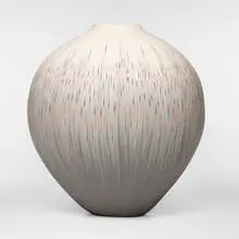 Thomas Hoadley, Vase, c. 1990, nerikomi porcelain