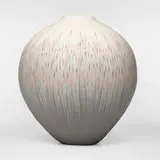 Thomas Hoadley, Vase, c. 1990, nerikomi porcelain