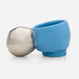 Takuro Kuwata, Small bowl, 2021, porcelain, glaze, pigment, and platinum