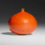 Weed pot by Doyle Lane, c. 1965, glazed earthenware, sold Feb 2024