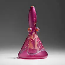 Dan Dailey, Sumac Man (from the Face Vases series), 1993, hand-blown, sandblasted, and acid-polished glass