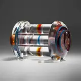 Michael Pavlik, Virtual Equinox, 1984, cut, polished, and laminated glass