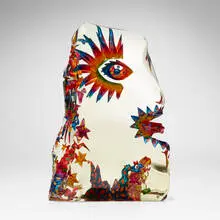 Czeslaw Zuber, My Hero, 2001, tinted, cut and chiseled optical crystal
