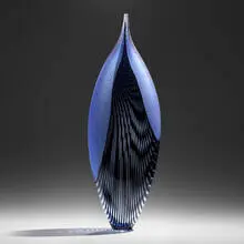 Lino Tagliapietra, Coronado, 2000, hand-blown glass, partial battuto surface