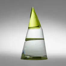 Konstantin Valchev, Pyramid, 1993, cast, laminated, and polished glass