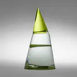Konstantin Valchev, Pyramid, 1993, cast, laminated, and polished glass