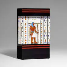 Chris Buzzini, Pillar #2 (from the Egyptian series), 1998, flameworked, cut, laminated, and polished glass