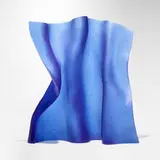 Mary Shaffer, Bright Blue Curtain, c. 2005, cast glass