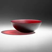 František Vízner, Red Bowl, 2004, cast glass