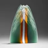 Alex Gabriel Bernstein, Riviera Mountain, 2010, cast, carved, and polished glass