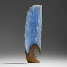 Alex Gabriel Bernstein, Light Switch, 2017, cast and carved glass, steel