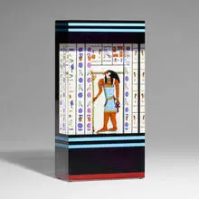 Chris Buzzini, Pillar #1 (from the Egyptian series), 1998, flameworked, cut, laminated, and polished glass