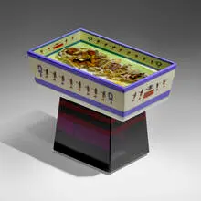 Chris Buzzini, Tomb (from the Egyptian series), 1999, flameworked, cut, laminated, and polished glass