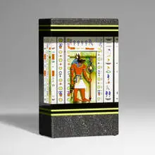 Chris Buzzini, Pillar #3 (from the Egyptian series), 1999, flameworked, cut, laminated, and polished glass