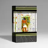Chris Buzzini, Pillar #3 (from the Egyptian series), 1999, flameworked, cut, laminated, and polished glass