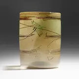 Early Shard Cylinder by Dale Chihuly, 1978, hand-blown glass, sold Feb 2024